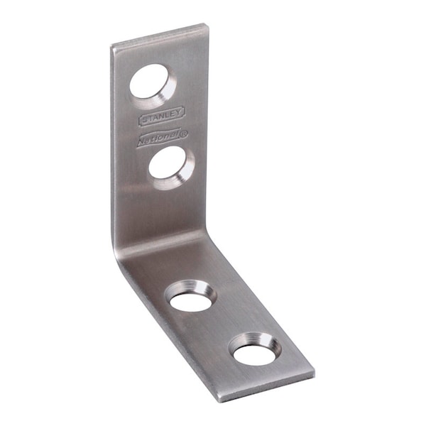 National Hardware National Hardware 1.5 in. H X 0.63 in. W Stainless Steel Inside Corner Brace N348-300 - main